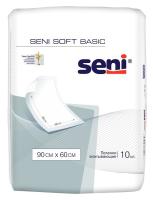 Пеленки одноразовые впитывающие Seni Basic Soft  90х60см.10 шт.