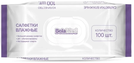 Влажные салфетки BelaMed,100 шт