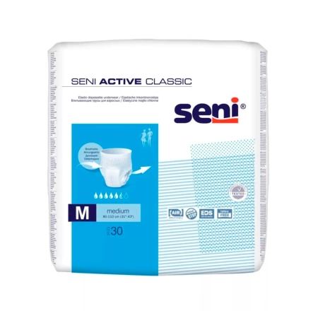 Впитывающие трусики для взрослых SENI ACTIVE CLASSIC medium,30 шт