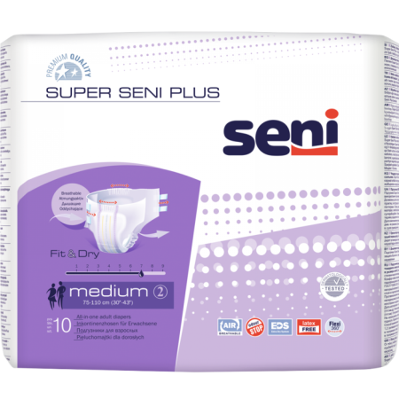 Подгузники для взрослых Seni Super Plus Medium 10 шт.