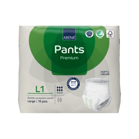 Трусы впитывающие для взрослых Abena Pants  Premium L1 15 шт.