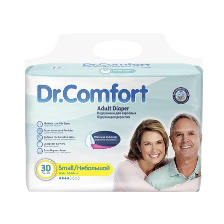 Подгузники для взрослых «Dr.Comfort» Adult Diaper Jumbo Small 30 шт.