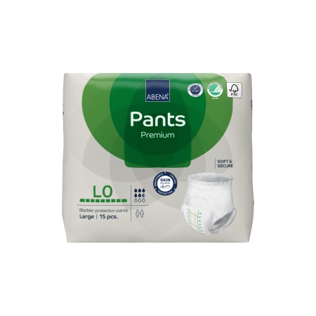 Трусы впитывающие для взрослых Abena Pants  Premium L0 15 шт.