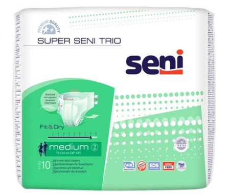 Подгузники для взрослых Seni Super Trio Medium 10 шт.