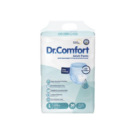 Трусики впитывающие Dr.Comfort Adult Pants Large 30 шт.