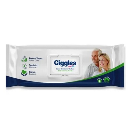 Влажные салфетки Giggles для тела (21*24 см) 50 шт