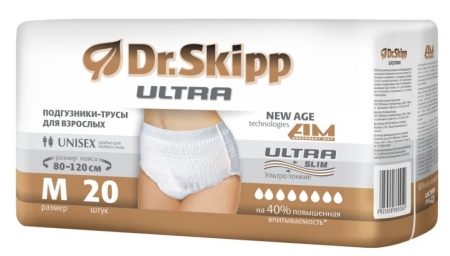 Подгузники-трусы для взрослых Dr.Skipp Ultra M (20шт)