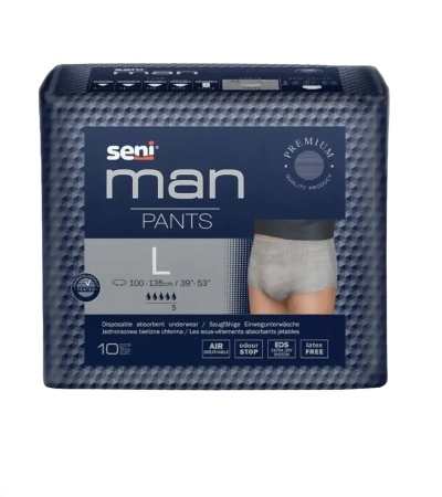 Впитывающие трусики для мужчин Seni Man Pants Large 10 шт.