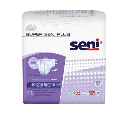 Подгузники для взрослых Seni Super Plus Extra Large 10 шт.